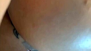 Busty Latina Fingers Her Shaved Pussy to Orgasm