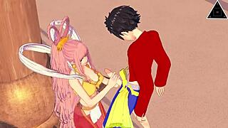 Wow! Koikatsu Rufy Shirahoshi from One Piece in Uncensored Anime Sex by Thereal3dstories!