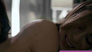 Hot Lesbian Teens Aiden Ashley and Kendra Spade Devour Pussies Fast