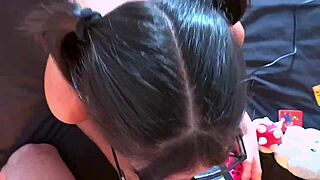 Man, I’m banging my cute Mexican gamer stepsister in the ass while she plays Nintendo! 🔥🎮