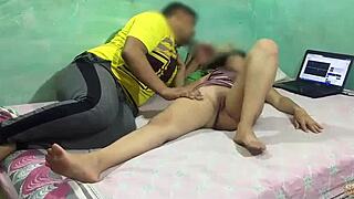 stepbrother lures stepsister into wild sex, pounding her blonde big ass until she screams