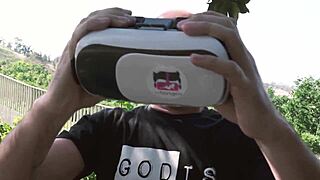 In VR bangers, the girlfriend has outdoor sex with Lily Lou in a group setting.