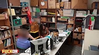 Delicious Teen 18+ With Small Tits Craves Hard Office Dicking in Uniform at Work!