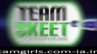 Teen with big boobs gets intimate in POV.