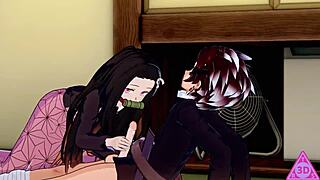 Koikatsu Tanjiro Nezuko Demon Slayer Hentai Videos Feature Blowjob Handjob and Cumshot Gameplay Uncensored