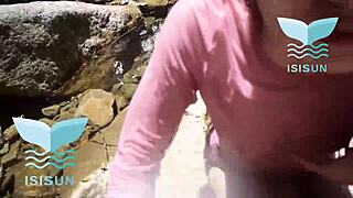 I Like A Stranger So Much That I Decided To Have Hard Sex Next To A River While They Saw Us From Afar