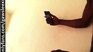 throat goat takes on massive black cock with sloppy skills