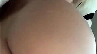 Blonde teen explores with transparent anal dildo