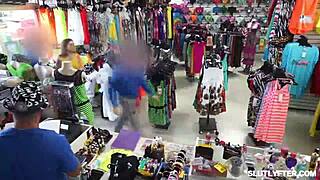 Security officer drags Jackie Hoff to backroom for deep cavity pounding