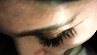 Petite teen sneaks into bed for oral sex with uncle