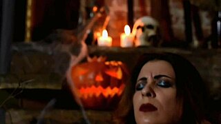 Sexy Devil Puts Hot Wax on Her Big Clit and Nipples