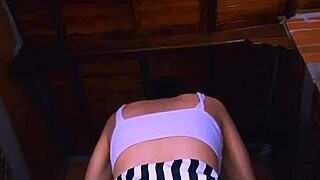 Yo, this petite Latina student totally rocked her lover’s world