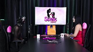 Ramona 69 In Sheer Red Lingerie Exploring Pet Play Affection Indoors