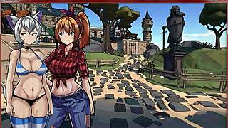 Let's Play Breeding Farm: Blonde and Redhead Handjob