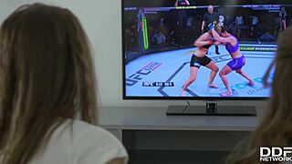 Horny teen couple Olivia Grace and Jacqueline indulge in licking their juicy pussies for intense orgasm