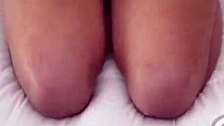 she just turned 18 and she is making her first porn video on the sofa