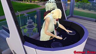 Hinata practices DJ with Madara, Sunade wants to fuck him on top.