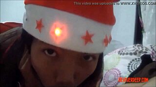 thai teen heather deep performs hd christmas deepthroat leading to throatpie