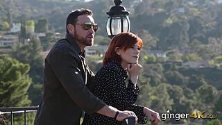 naughty redhead taken home by dude for steamy drilling