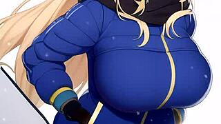 Emotional Skiing Girls in Mountain AI Art Compilation with Ripped Clothes