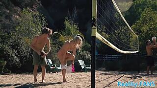 bigtits stepdaughter enjoys outdoor riding and doggystyle fun