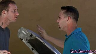 Teenagers mastering dick sucking skills in wild action