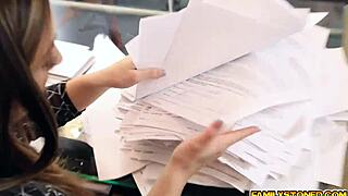 I watched Bambi Brooks give her daddy a hot blowjob with his big cock.