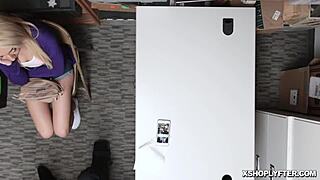 Jessica Jones caught by LP officer, gives blowjob at office. Things got wild!