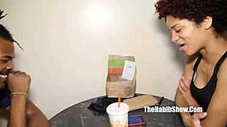 sexy mixed teen couple in love fucking hard!