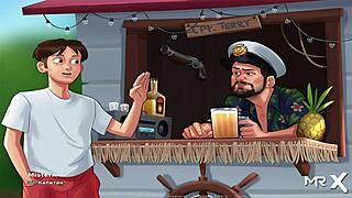 mature gets creampied in pussy in summertime saga 😏