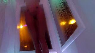 Hot Kendra Cole Strips for a Steamy Shower Scene