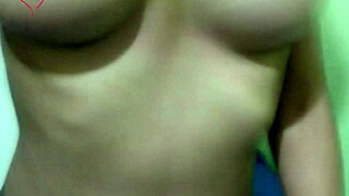 Sexy Indian teen films herself in her dorm room