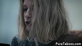 Tattooed Teen 18+ Babe with Small Tits Gets Filled with Jizz in Taboo Missionary Fantasy