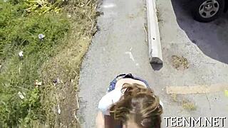 baring charming brooke wylde's natural tits for rough fucking and sucking