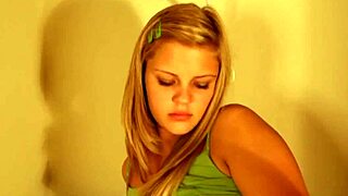 tiny becky undresses and teases her small tits before toying wet pussy