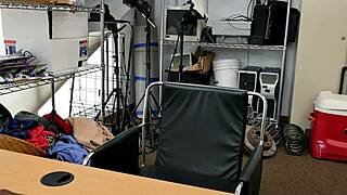 Teen 18+ Enjoys Office Interview With Big Cocks