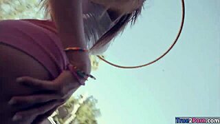 Hot ass babe with glasses fucked on cam