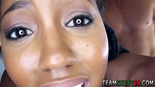 Have you seen that black teen 18+ager getting a hardcore facial? It's intense!