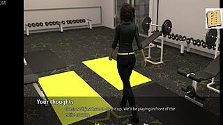 Elizabeth is not happy in this erotic cartoon scene!