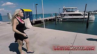 Does cute blonde Cristi Ann dominate with handjob for first cum?