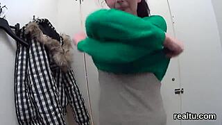 charming czech kitten seduced at the mall, then penetrated deep in pov action