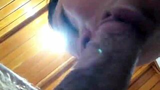 I couldn’t resist, choked on pastor’s cock at church