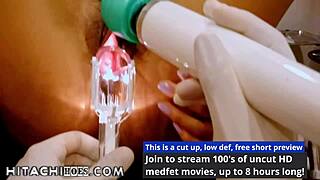 Doctor Tampa Gives Freshman Miss Mars Vibrator Orgasms On Pussy During Hospital Physical