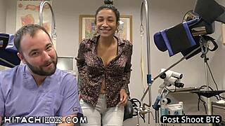 Doctor Tampa Gives Freshman Miss Mars Vibrator Orgasms On Pussy During Hospital Physical