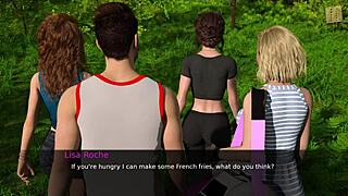 a hot brunette teen starts flirting with AV in this nursing back to pleasure game.