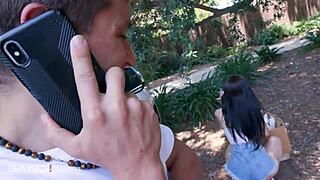 Trickery makes this college teen fuck her stepbrother.