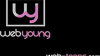 Scissoring teens eat cunt passionately