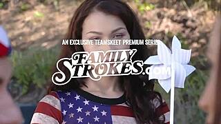 Kharlie Stone Twerks On Stepbro's Cock And Gets A Hard On