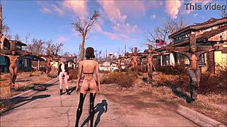 sexy brunette teen asks, 'ready for fo4 fetish bdsm fashion?' in hentai anime style