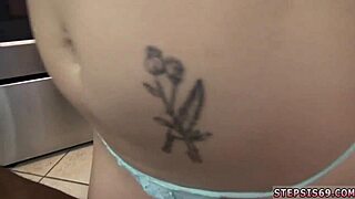 Teen Gives Intense Footjob And Blowjob Under Desk For Spanish Anal